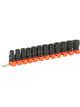 OEM Tools 12-piece 3/8 Inch Drive Metric Impact Socket - Black