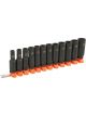OEM Tools 12-piece 3/8 Inch Drive Impact Socket - Black