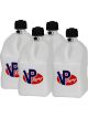 VP Racing Motorsports Fuel Container Jug 20L Square White Pack of 4