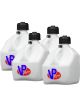 VP Racing Fuel Container Jug 12L Square White Pack of 4