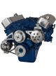 CVF Racing Pulley System Power Steering Low Mount Alternator