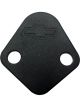 AC Delco Fuel Pump Block-Off Plate Steel Black Crinkle Bowtie Logo