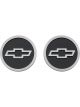 AC Delco Freeze Plug Inserts Bowtie Emblem GM Licensed Black Pair