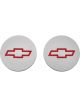 AC Delco Freeze Plug Insert Bowtie Emblem GM Licensed Red Pair