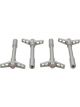 AC Delco Valve Cover Wing Nuts Metallic Grey Bowtie Emblem Set of 4