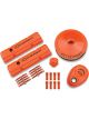 AC Delco Dress Up Kit Tall Valve Covers Orange Powder coated