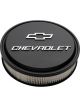 AC Delco Air Cleaners Slant-Edge Round Dropped Base Black Crinkle
