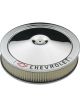 AC Delco Air Filter Assembly 14 in. Diameter Round Steel Chrome