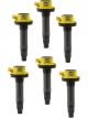 Accel Ignition Coil Super Socket Round Black Yellow For Ford
