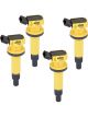 Accel Ignition Coil Pack Style Epoxy Round Yellow For Chevy