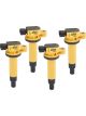 Accel Ignition Coil Super Coil Pack Style Socket Epoxy Round Yellow