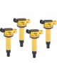 Accel Ignition Coil Super Coil Pack Style Socket Epoxy Round Yellow