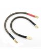 Accel Motorcycle Battery Cables 4-Gauge Tin Plated Copper Gold Plated