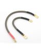 Accel Motorcycle Battery Cables 4-Gauge Tin Plated Copper Gold Plated