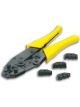 Accel Wire Crimping Tool Steel Cushion Handle Adjustable Ratchet
