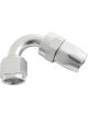 Aeroflow 200 Series PTFE 120 Degree Hose End -10AN Silver