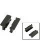 Accel Vise Jaw Inserts Aluminium Black Anodised Magnetic Backing Set