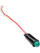 American Autowire Indicator Light LED Green 0.250 in. Diameter