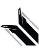 APR Decal and Sticker APR Sideburn Sticker-Black/Silver