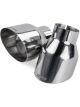 APR Tip Kit Single Wall Exhaust Tips 4in. in. Polished Silver Set of 2