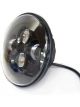 Attitude Headlight 7 Inch LED Daymaker Black For Harley