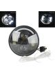 Attitude Headlight 5-3/4 Daymarker Black For Harley