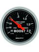 Auto Meter Gauge Sport-Comp Vacuum/Boost 2 1/16 in. 60CMHG 2.1KG/CM2 Mec…
