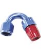 Aeroflow 200 Series PTFE 150 Degree Hose End -12AN Blue/Red