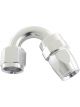 Aeroflow 200 Series PTFE 150 Degree Hose End -16AN Silver