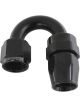 Aeroflow 200 Series PTFE 180 Degree Hose End -3AN Black