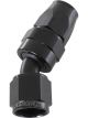 Aeroflow 200 Series PTFE 30 Degree Hose End -8AN Black