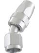 Aeroflow 200 Series PTFE 30 Degree Hose End -12AN Silver