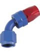 Aeroflow 200 Series PTFE 60 Degree Hose End -6AN Blue/Red
