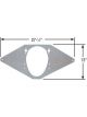 Competition Engineering Motor Plate Front Aluminium 0.250in. Thick Chevr