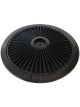 Aeroflow Black Full Flow Air Filter Top Plate 14 Inch Dia Washable