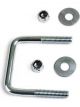 Competition Engineering U-Bolts Square Replacement or Wheelie Bars with