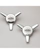 Cragar Centre Cap Aluminium Chrome Bolt-On Spinner Style SS 3 Bar Desi