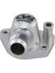 CVR Water Neck Billet Aluminium Clear Anodized O-Ring 90 Degree 16 AN