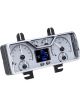 Dakota Digital Gauge Kit Analog/Digital Silver Background Multicolou