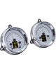 Dakota Digital Gauge Kit Analog/Digital Silver Background Multico