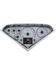 Dakota Digital Gauge Kit Analog/Digital Silver Background Multico