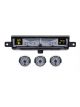 Dakota Digital Gauge Kit Analog/Digital Silver Background Multic