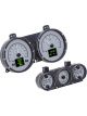 Dakota Digital Gauge Kit Analog/Digital Silver Background Multic