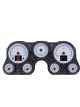Dakota Digital Gauge Kit Analog/Digital Silver Background Multico