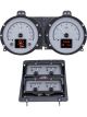 Dakota Digital Gauge Kit Analog/Digital Silver Background Multic