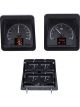 Dakota Digital Gauge Kit Analog/Digital Black Background Multico