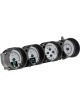 Dakota Digital Gauge Kit Analog/Digital Silver Background Multic