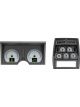 Dakota Digital Gauge Kit Analog/Digital Silver Background Multic