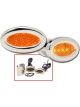 Dakota Digital LED Marker Lights Oval Amber Set