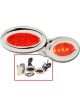 Dakota Digital LED Marker Lights Oval Red Set